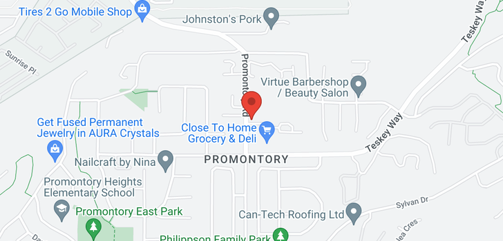 map of 7 5648 PROMONTORY ROAD
